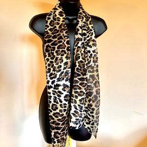 CHICOS Leopard Print Scarf